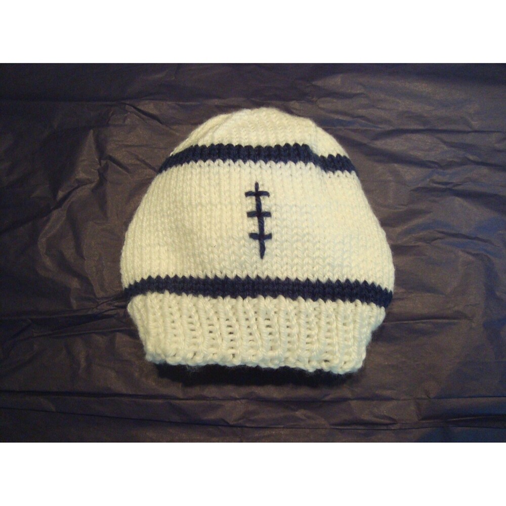Penn State Baby Football Hat White and Blue